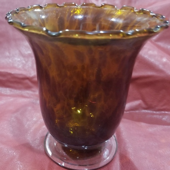 Home Interiors Other - Vintage 90's Amber Votive Candle Holder